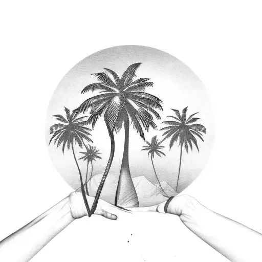 Car Palm Tree