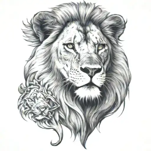 The Lion Is Coming At The Boy