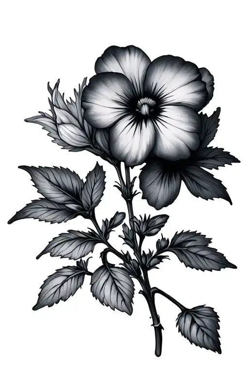 Violets Black And Grey Primrose Flowers Inside Climbing