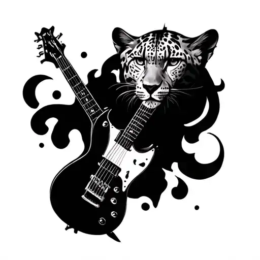 Guitar Snow Leopard