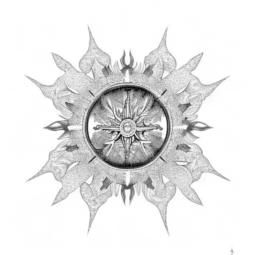 Snowflake With A Sun