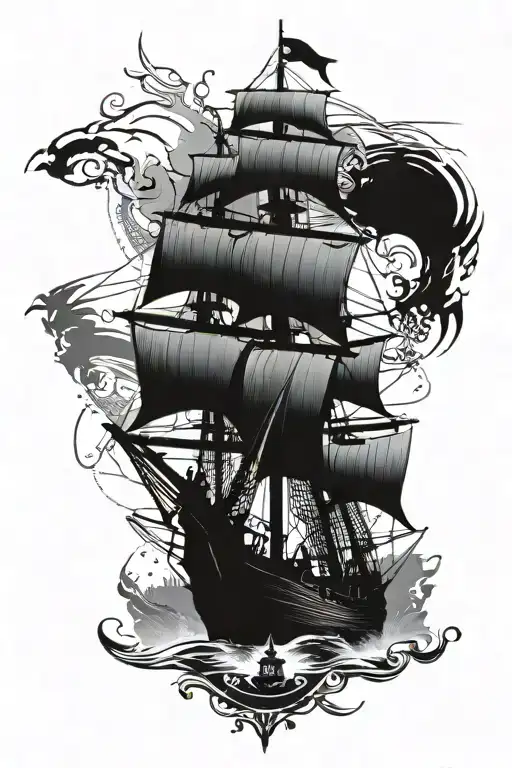 Assassin's Creed Black Flag Ship With Edward Above