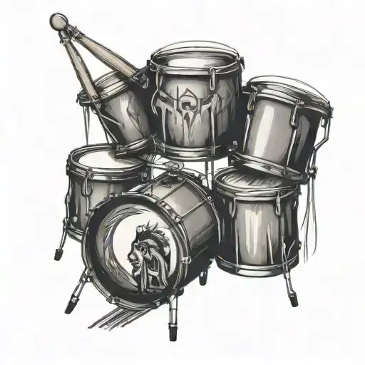 Native American Church Drum Set