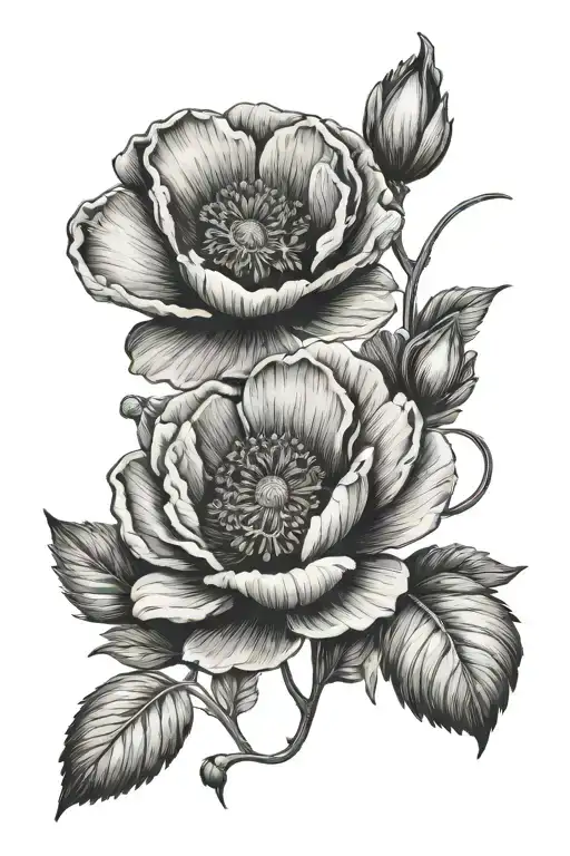 Poppy And Roman Numerals