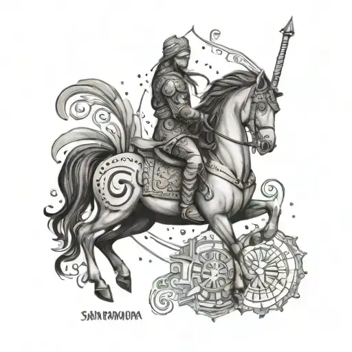 Generate A Tattoo With My Name Which Is Saikiranvarma And My Horoscope Which Is Sagittarius