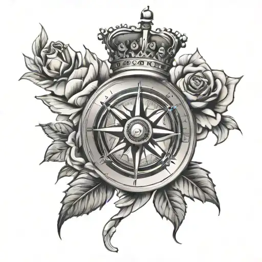 Rose Compass And Crown