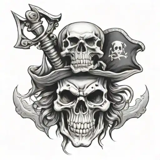Jolly Roger Realistic Portrait