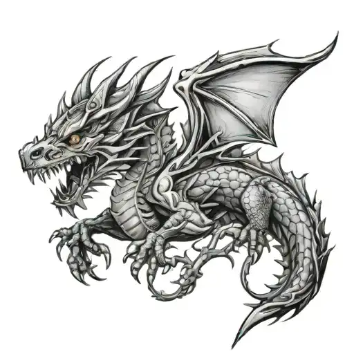 Metal Dragon Wrapped Loosely