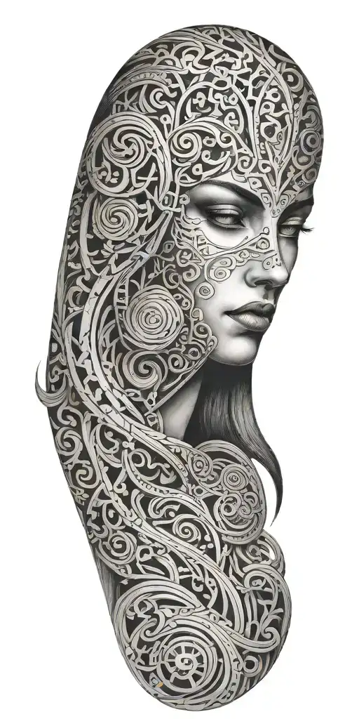 Jean Delville Arts Inspired Tattoo Featuring