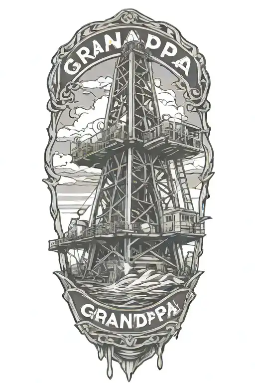 Drilling Rig With The Name Grandpa
