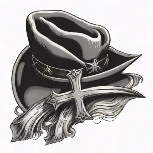 Cowboy Hat On Cross