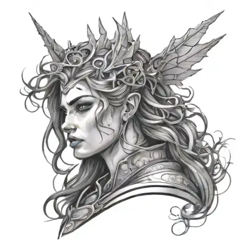 A Portrait Of A Fierce Warrior Queen Inspired By Throne Of Glass Series