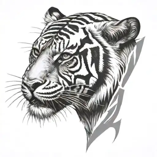 Tribal Tiger On Forearm