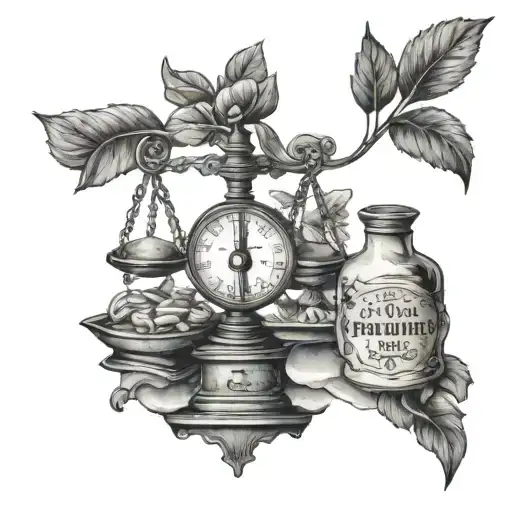 Apothecary Scale With Motivation On One Side And Discipline On The Other