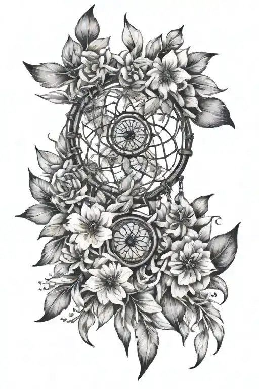 Dreamcatcher Flowers Intertwined