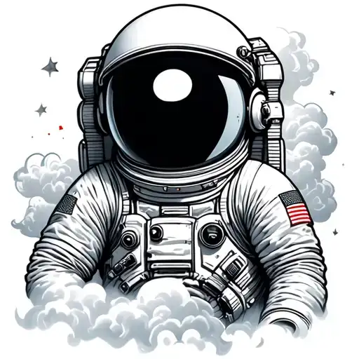 Astronaut In Clouds