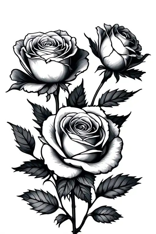 Rose And Carnation Name On Stems