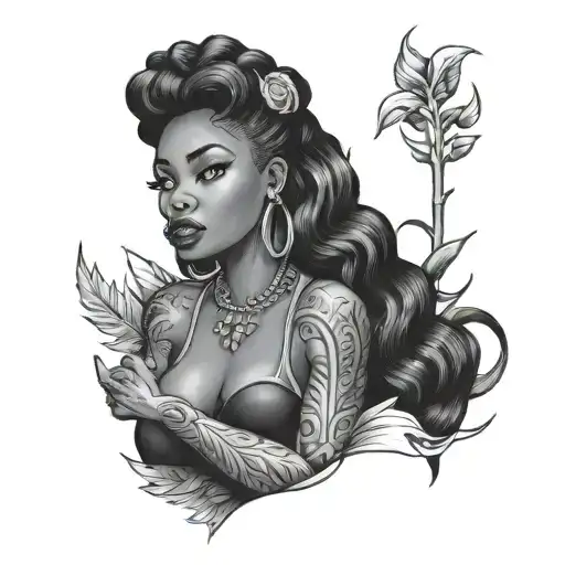 Black Girl American Traditional