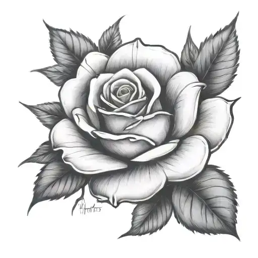 Hunter Name Inside A Rose