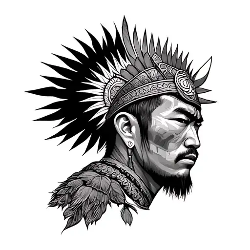 Filipino Warrior With Filipino Sun