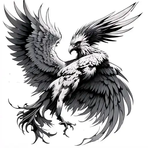 Phoenix Wings Down The Back