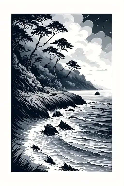 Simple Line Coastline