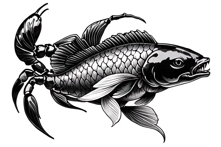 Scorpion And Koi Carp Morphing
