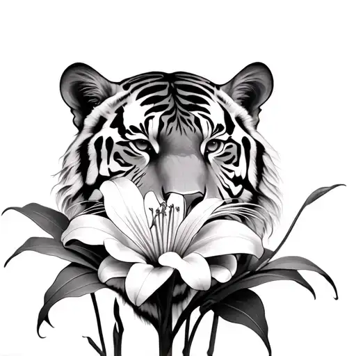 Spider Lily And Tiger