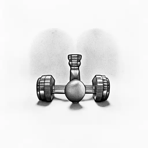 Dumbbells Forming An Hourglass Shape