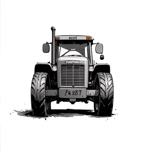 Farmall Tractor Hood With Date Written