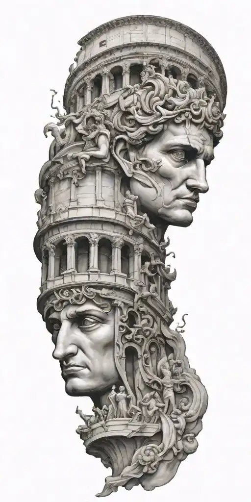 Greek Mythology With Colosseum