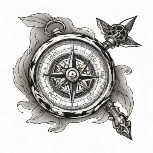 Compass With Saying Before You Ask Which Way To Go Remember Where You Have Been