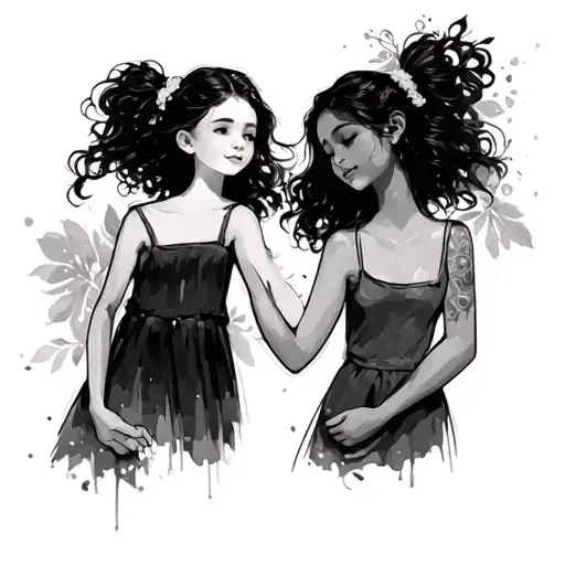 Autisic Daughter Holding Hands