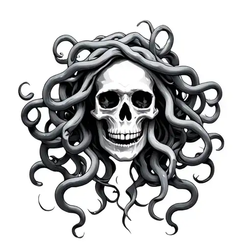 Skull Medusa Surrounded