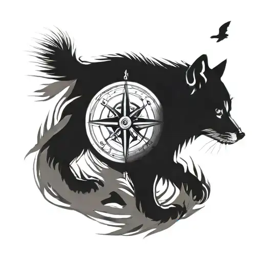 Compass Animal Tracks