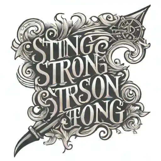 Stinson Strong Lettering