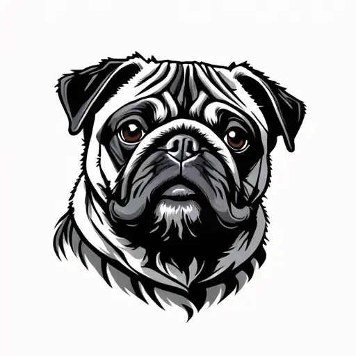 Pug In Viking Warrior