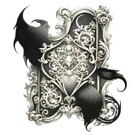 Victorian Gothic Jeweled Chest Piece