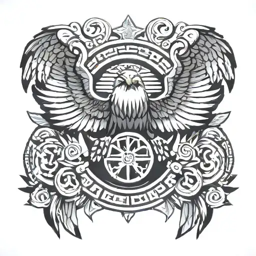 Club America With Eagle Wings Spread With Aztec Design