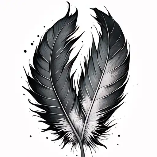 Feather That Breaks Apart Into Music Not Es