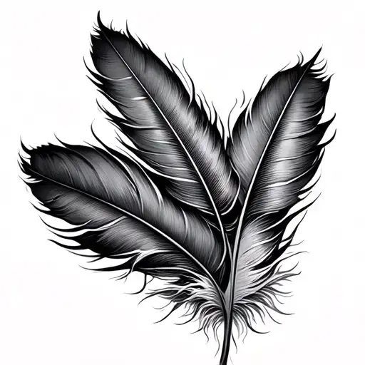 Feather That Breaks Into Smaller Music Not Es