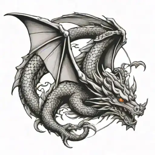 Flying Dragon From Top View