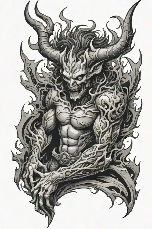 Sait Slaying Graphic Demon Sleeve