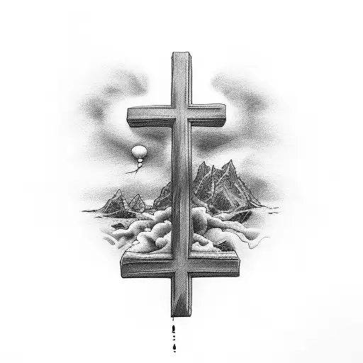 Cross With Bible Verse Under