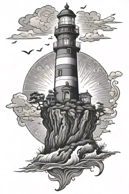 Psychedelic Lighthouse