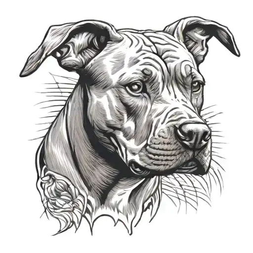 Fighting Pit Bull Terrier