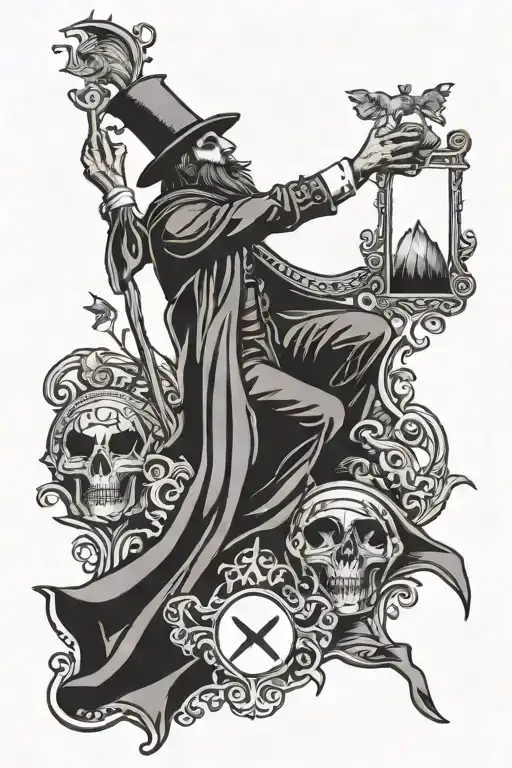 The Magician Tarot Card Tattoo For Men