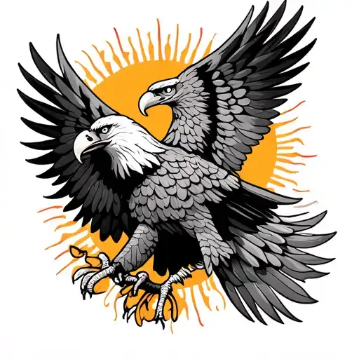 German Eagle Mexican Calendar Philipino Sun