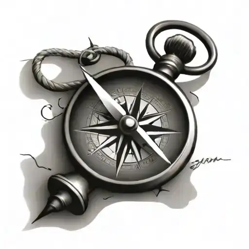 Compass With Saying Before You Ask Which Way To Go Remember Where You Have Been