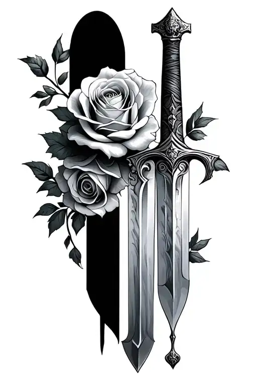 Long Sword With Roses